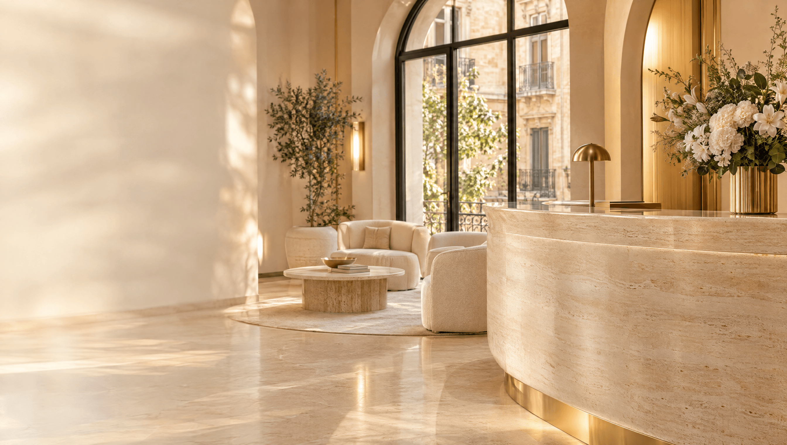 Recepción del centro VEME Beauty en Barcelona